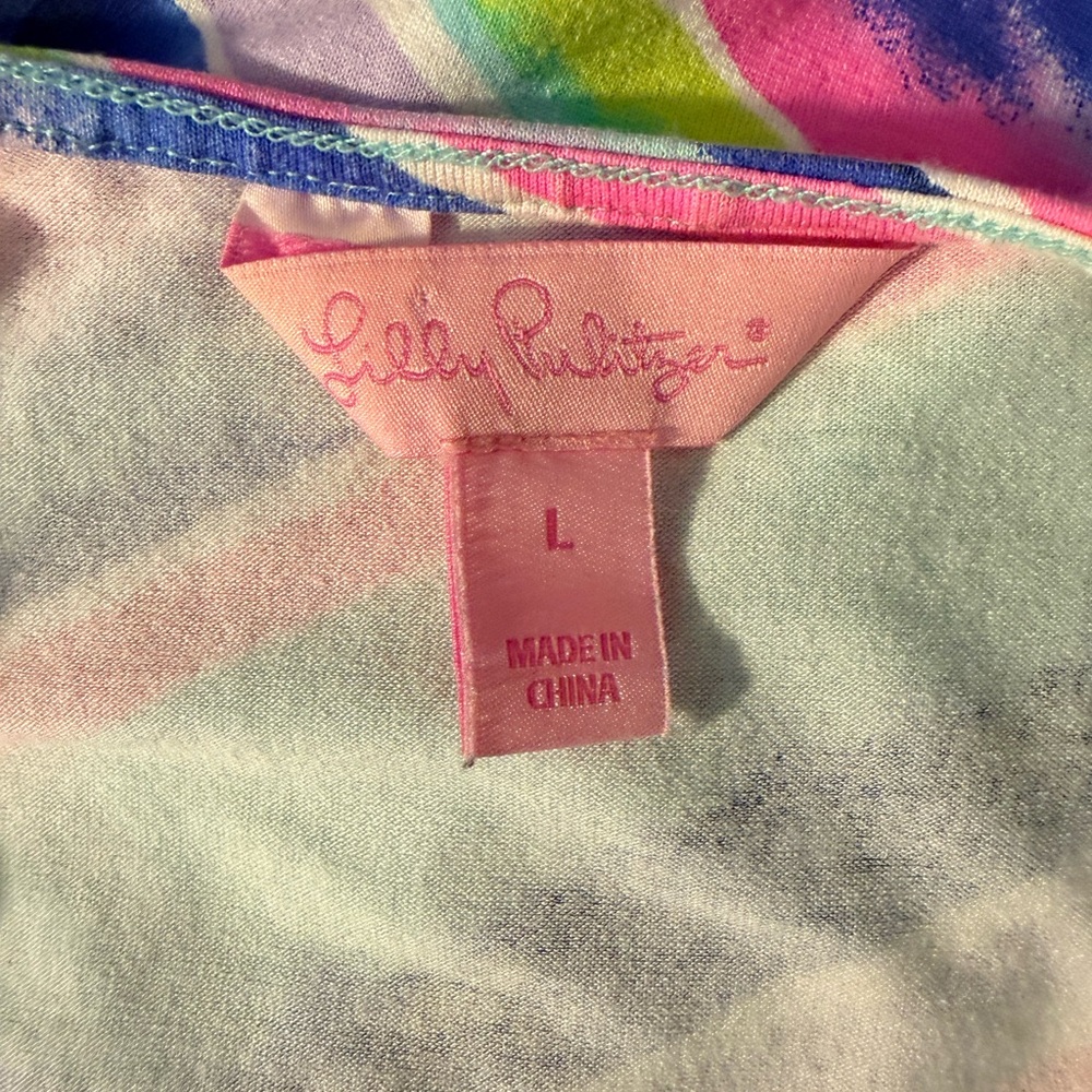 🌊 Lilly Pulitzer “Breakwater Tint Party Wave” Asymmetrical Dress - Picture 7 of 8